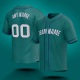 Customized Aqua White Royal Baseball Jersey