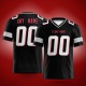 Customized Black White Red Printed Football Jersey