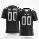 Customized Black White White Printed Football Jersey