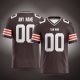 Customized Brown White White Printed Football Jersey