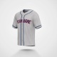 Customized Gray Navy Navy Baseball Jersey