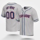 Customized Gray Navy Navy Baseball Jersey