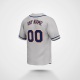 Customized Gray Navy Navy Baseball Jersey