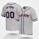 Customized Gray Navy Navy Baseball Jersey