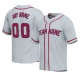 Customized Gray Red Red Baseball Jersey