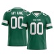 Customized Green White White Printed Football Jersey