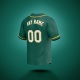 Customized Green White Yellow Baseball Jersey