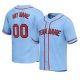 Customized Light Blue Red Red Baseball Jersey