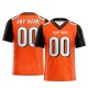 Customized Orange White White Printed Football Jersey