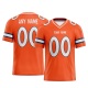 Customized Orange White White Printed Football Jersey