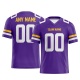 Customized Purple White Yellow Printed Football Jersey