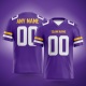 Customized Purple White Yellow Printed Football Jersey