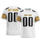 Customized White Black Yellow Printed Football Jersey