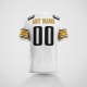 Customized White Black Yellow Printed Football Jersey