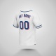 Customized White Blue Blue Baseball Jersey