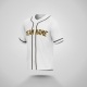 Customized White Brown Brown Baseball Jersey