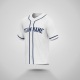 Customized White Navy Navy Baseball Jersey