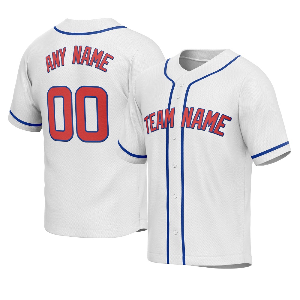 Customized Red White White Baseball Jersey - Fan Custom Gear