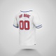 Customized White Red Blue Baseball Jersey