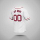 Customized White Red Red Baseball Jersey