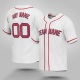 Customized White Red Red Baseball Jersey