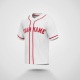 Customized White Red Red Baseball Jersey