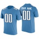 Men's Custom Blue Printed T-Shirt